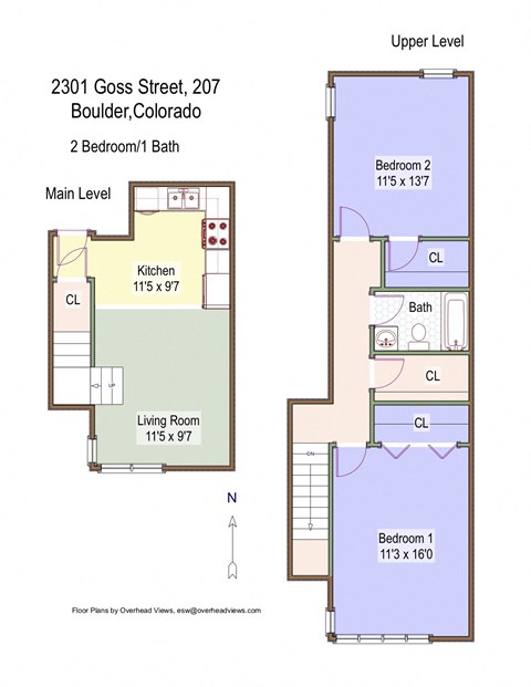 2301 Goss Street 207 Floor Plan